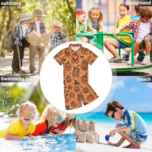 Image of Boccsty Red Strawberry Boy Summer Shorts Sets Hawaiian Toddler Boys T-Shirt & Pants 2 Pcs 3T-10T