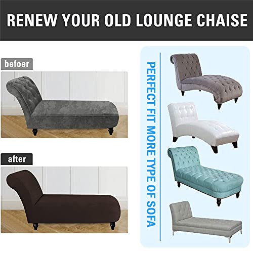 Housse chaise longue sans accoudoirs extensible moderne