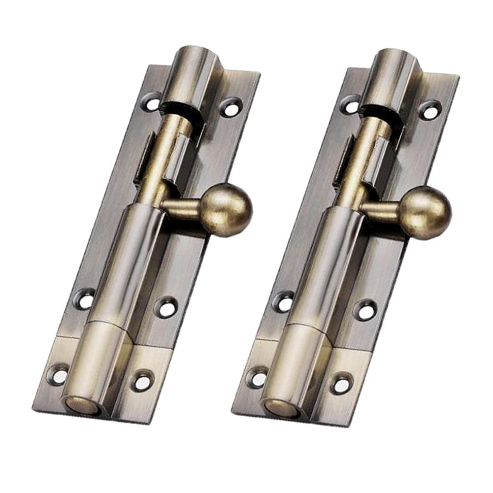 NVSFZGIYG Lock Latch,Sliding Bolt,Door Bolts, Security Slide Barrel Zinc Alloy With Screws For Home Yard Garden ((Red Bronze,6 inch)