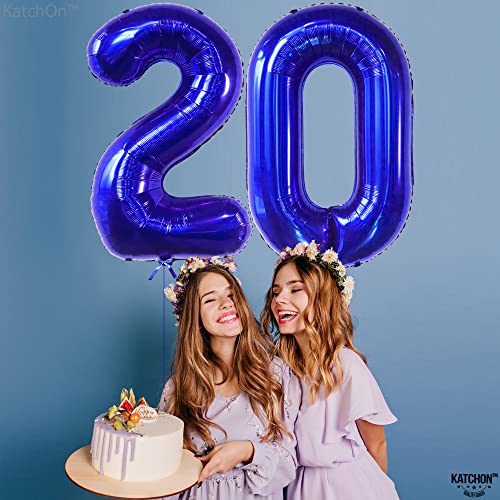 Image of KatchOn Navy Blue Number 0 Balloon 40 Inch