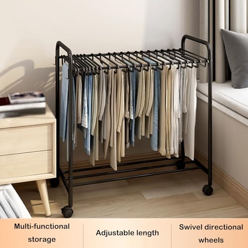 Organisation optimale dressing via présentoir pantalon 30 cintres