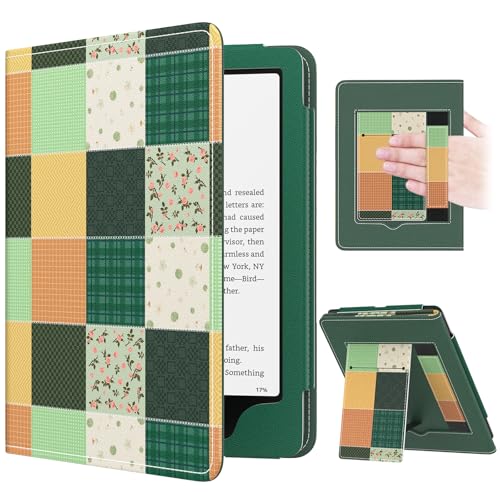 Image of MoKo Case for 7 inch /6.8 inch eBook Reader 2024 /2021, Slim PU Shell Cover Case with Auto-Wake /Sleep for 7 inch /6.8 inch E-Reader, Not fit Kobo Aura 2 /Remarkable, Green