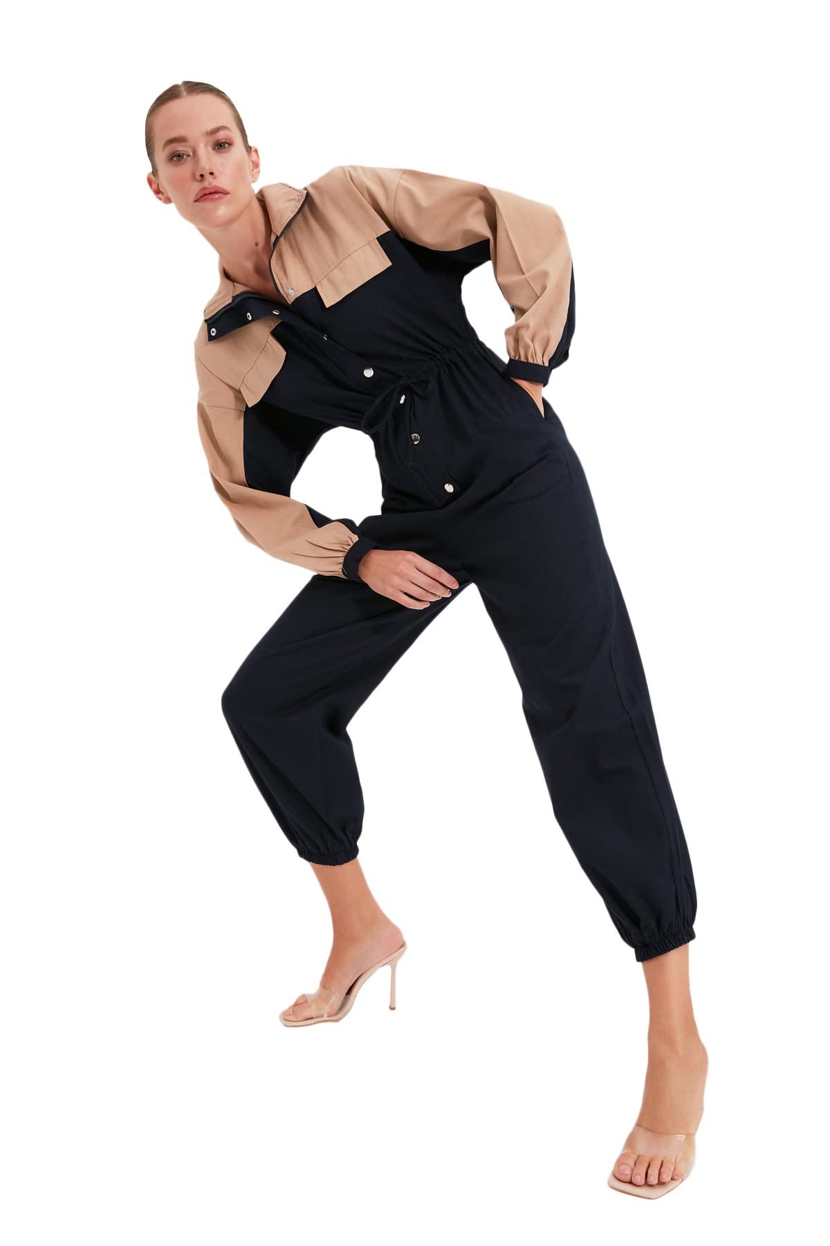 Trendyol Women Plain Thick Woven Jumpsuit