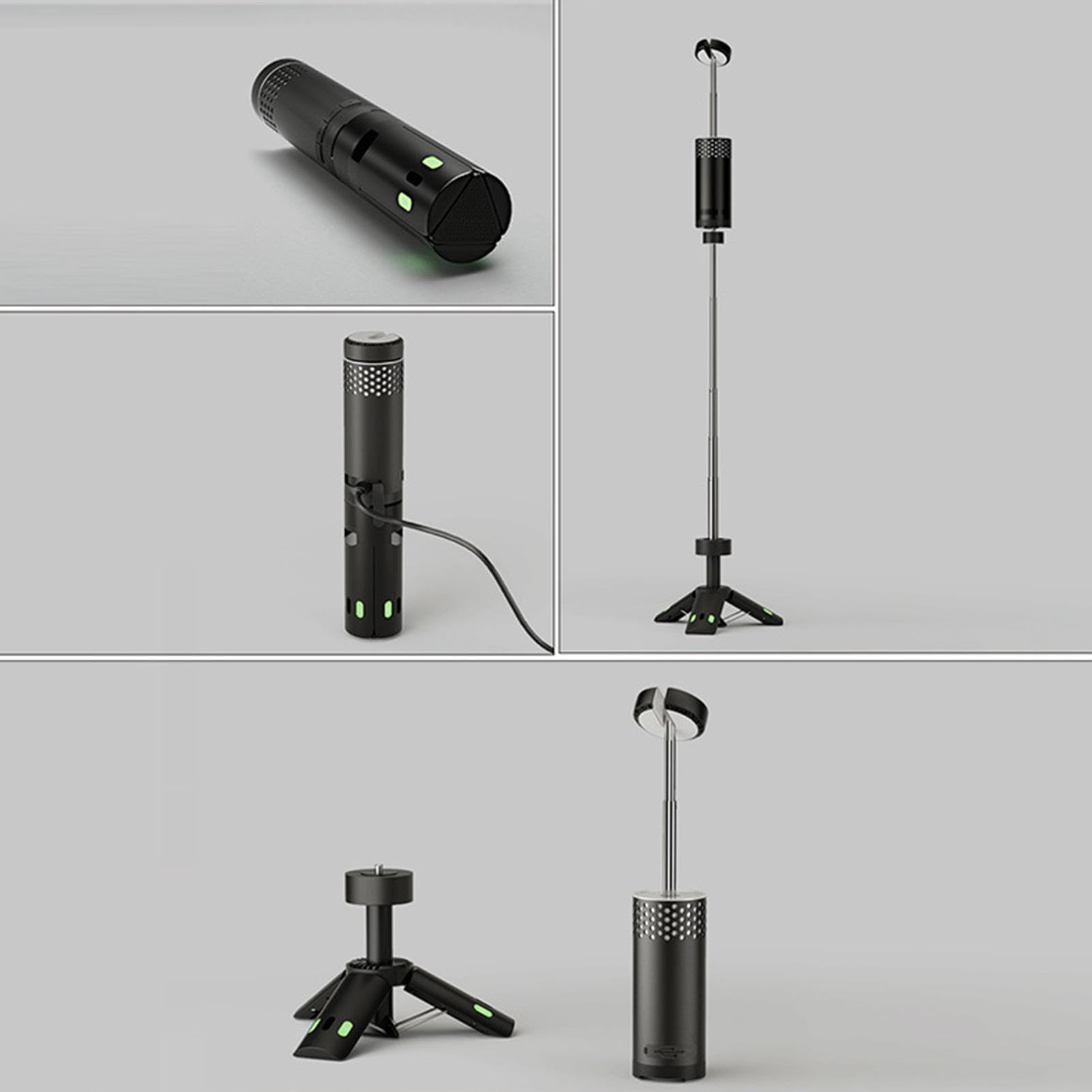 Linternas de camping alimentadas con pilas,Luz de camping telescópica - Linterna de camping magnética impermeable 10000mAh batería con gancho,Linterna de base de trípode para deportes de | Linterna de pesca con base de trípode para deportes de send