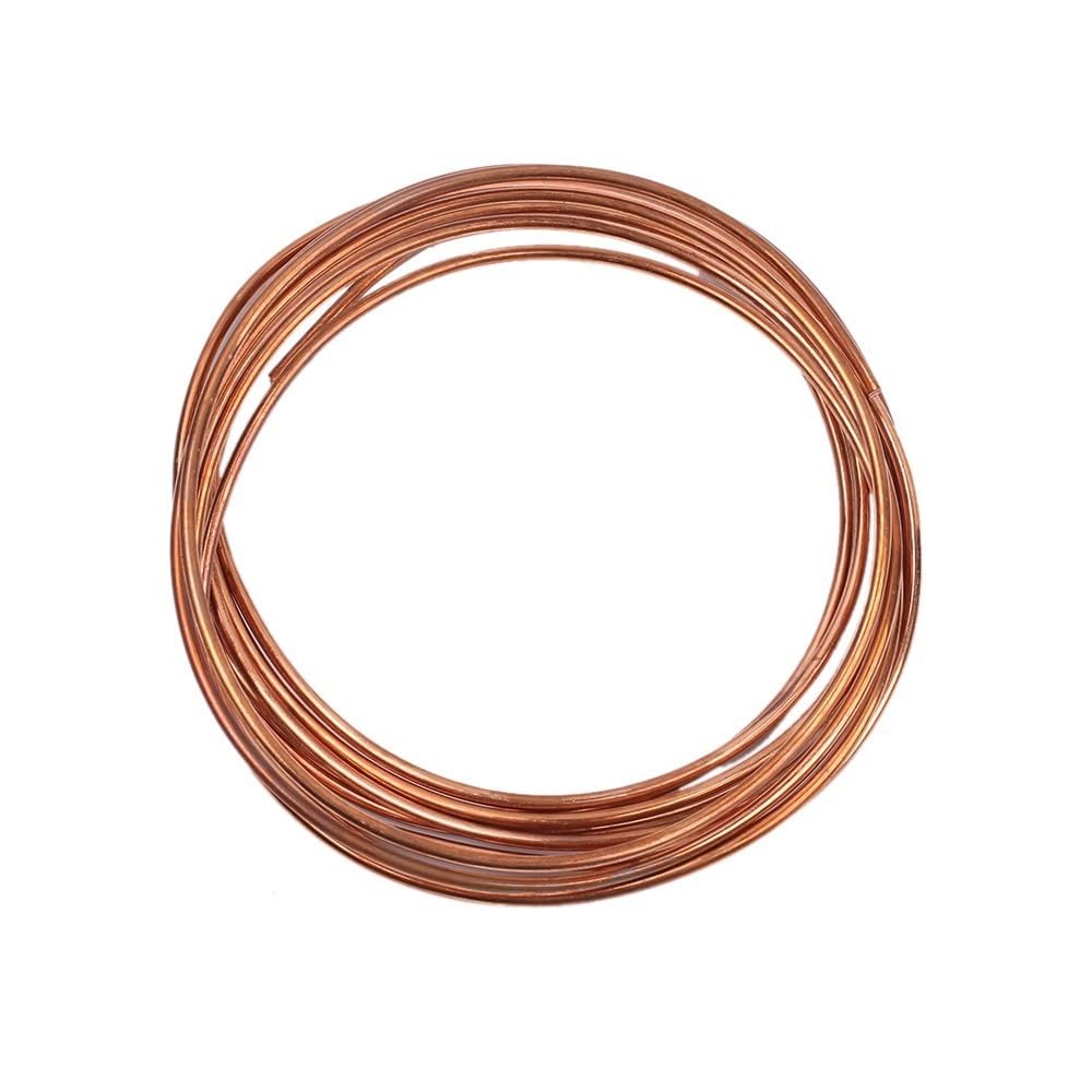 Fil de Cuivre,T2 Fil de Cuivre pur Blank,Bonne Conductivité Thermique et Résistance à la Corrosion,1mm x 10m/ 3mm x 4m/ 4mm x 5m