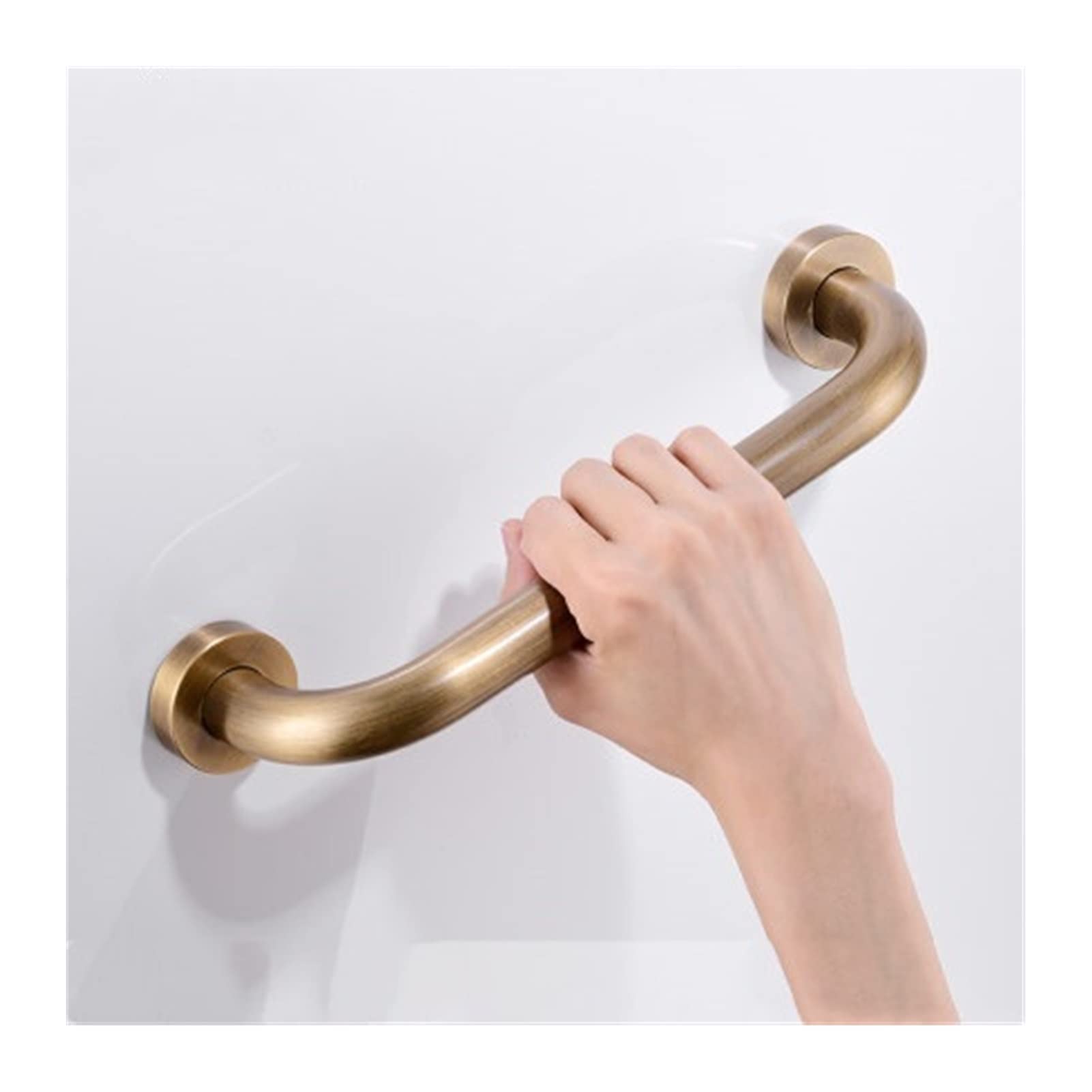 Housewares Black/Gold/Antique/Silver Bathtub Grab Bar Bathroom Safety Handle Stairs Barrier-Free Non-Slip Toilet Grab Bar Grab Rail（2-30cm）