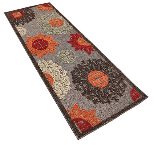 Tapete decorativo Unique Loom 65x185 cm marrón naranja miniatura 4