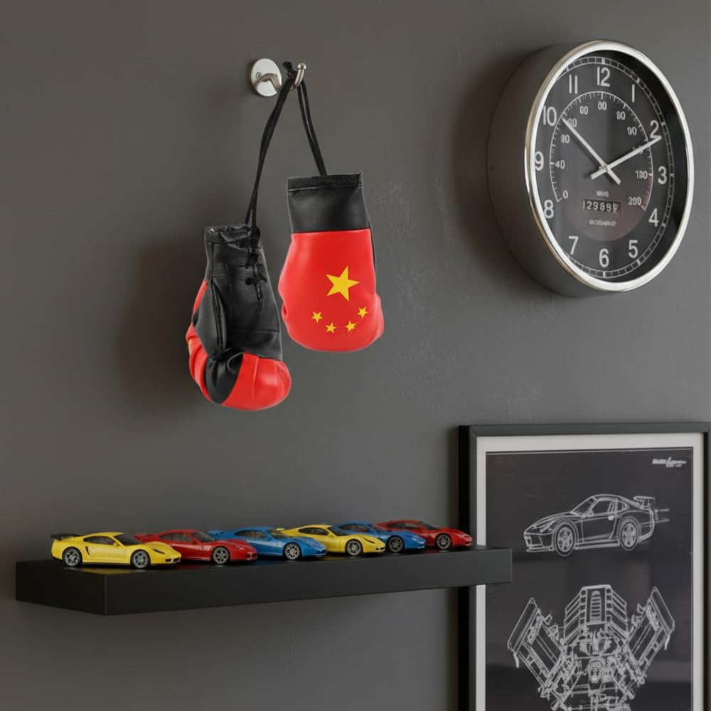 Guantes de Boxeo de PVC para Decoración Automotriz, Accesorios de Espejo Interno, Regalo