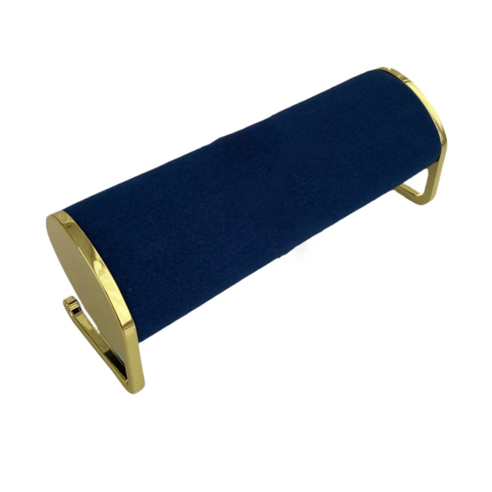 Jewelry Display Stand Delicate Long Plush Jewelry Display for Watches and Bangles with Elegant Metal Stand, L