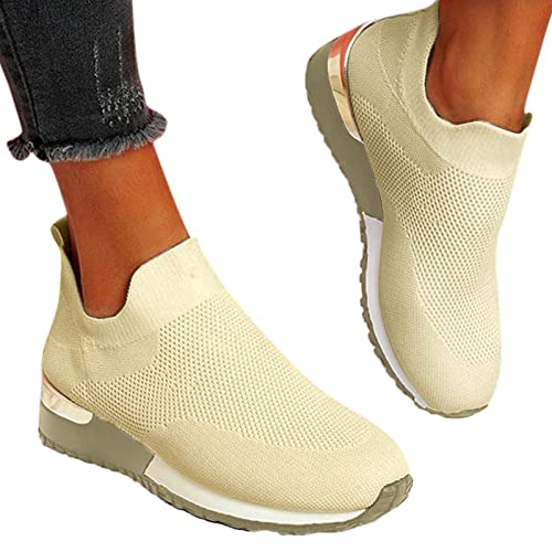 YANFJHV Zapatillas de correr para mujer rojas: zapatillas de deporte, zapatillas de fitness, zapatillas de caminar, antideslizantes, informales, zapatos de caminar, zapatos de primavera, zapatillas de