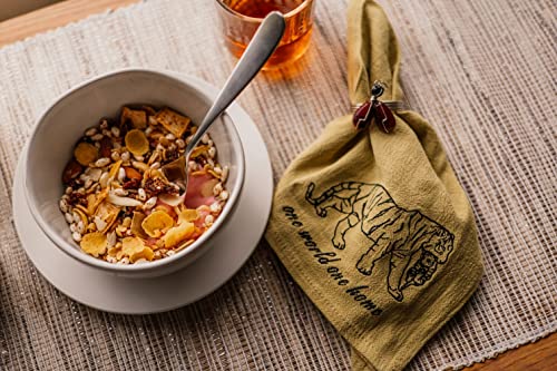 Natural Washable Cloth Napkins /Durable And Ultra Soft Premium Quality Kitchen & Table Dinner Cotton Linens Napkins /Set Of Of 6 Size 18X18 Inches Perfect For Everyday Use, Dinners, Parties. #TOP5