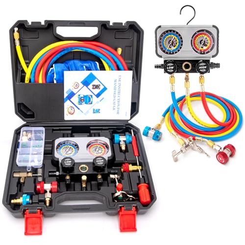 Set de Manómetros para AC R1234yf R134a - Manifold miniatura 1