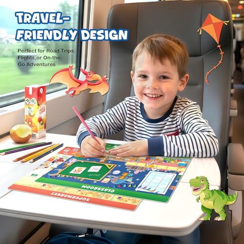 Search and Find Books for Kids Ages 3-5; Road Trip Activities for Ages 4-8, 24 Themes Activity Book with 2 Dry Erase Markers - Image 5