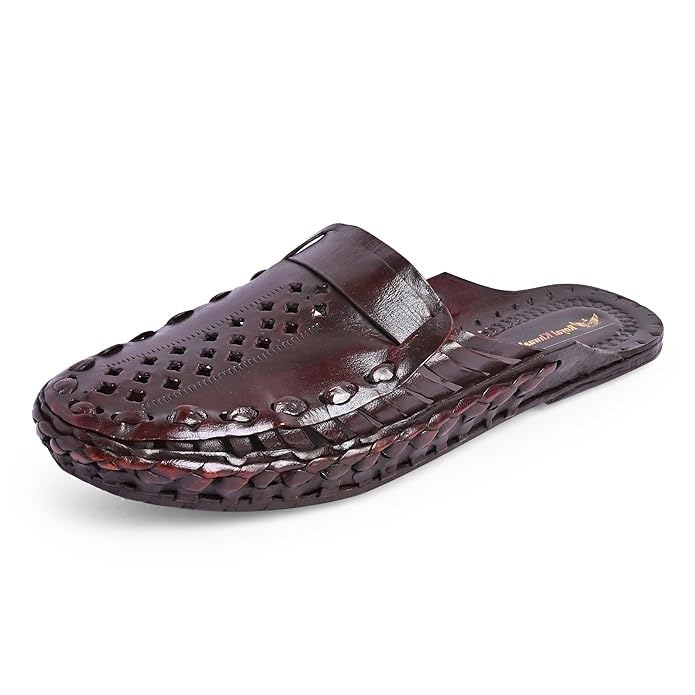Image of Kolhapuri Chappal for Men|Kolhapuri Slippers for Men|Kolhapuri Shoes for Men|Leather Slippers for Men|Wedding Slippers for Men-A1