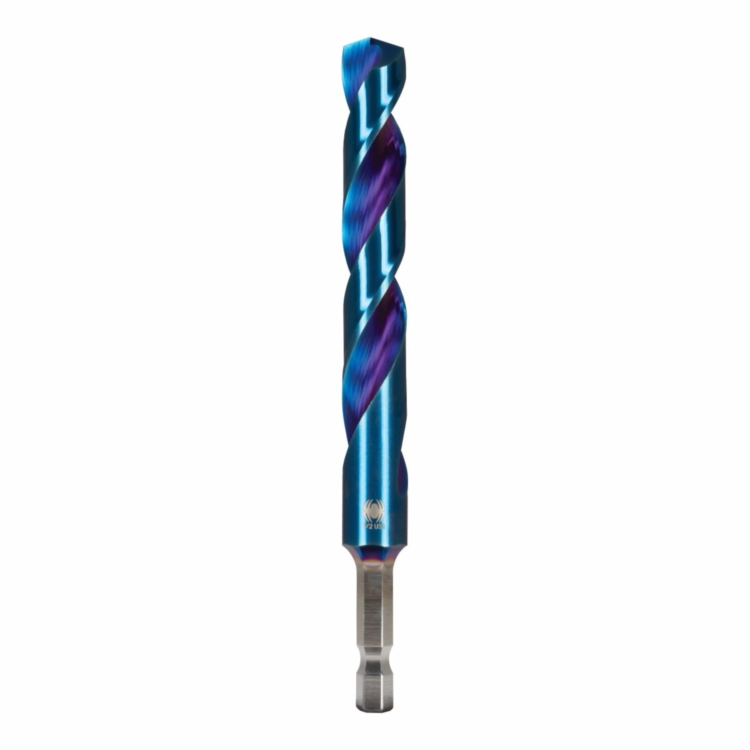 Spyder Broca de cambio rápido de 1,27 cm con vástago hexagonal, para madera, metal, plástico, PVC (19016)