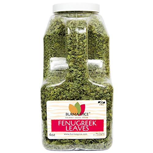 Dried Fenugreek Leaves | Kasoori Methi | Popular Seasoning in Indian and Middle Eastern Cuisine | Great for Curries and Flatbreads 4 oz.