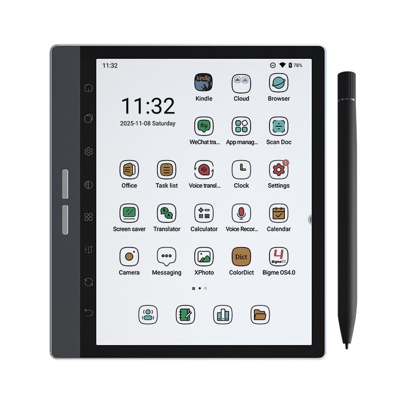 bigme b751c s 4gb + 64gb color android 14 os epaper tablet black e-book reader