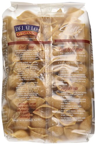 Delallo 20607-61954 Organic Whole Wheat Pasta Shells No. 91 thumb #4