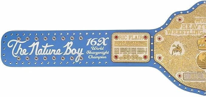 New Custom Ric Flair Big Gold Championship belt - Ric Flair World Heavyweight Big Gold Wrestling Replica Title Championship Belt 2mm3