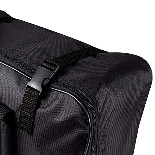 Aufbewahrungstasche für Zelt Teppich - 55x40x15 cm - mit 12 Heringen - Transport Tasche - Zeltteppich - schwarz - 420D Polyester - wasserdicht
