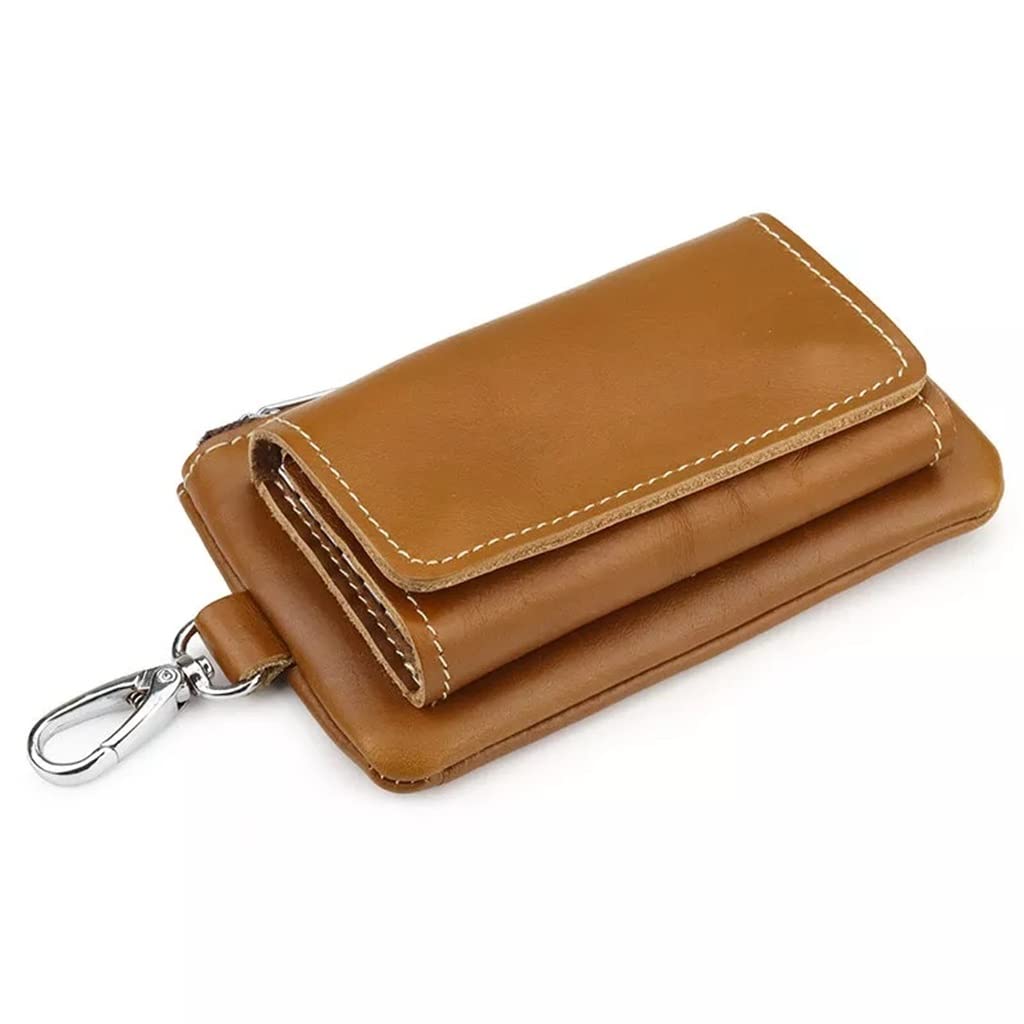 WASHLA Schlüsselmappe, Unisex, multifunktionale Schlüsselaufbewahrungstasche, Herren-Schlüsselanhänger-Etui (Farbe: C, Größe (D, wie das Bild zeigt)
