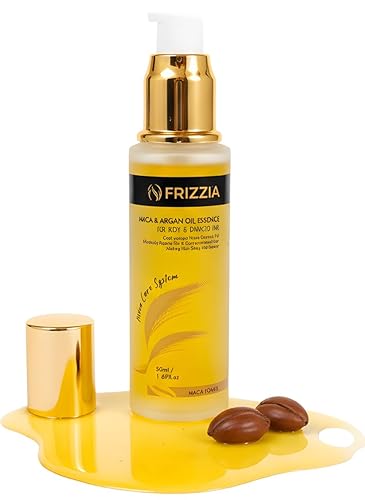 Aceite de argán para el cabello, aceite antiencrespamiento y brillo, puro y virgen, reparador y fortalecimiento, protección térmica y reparación