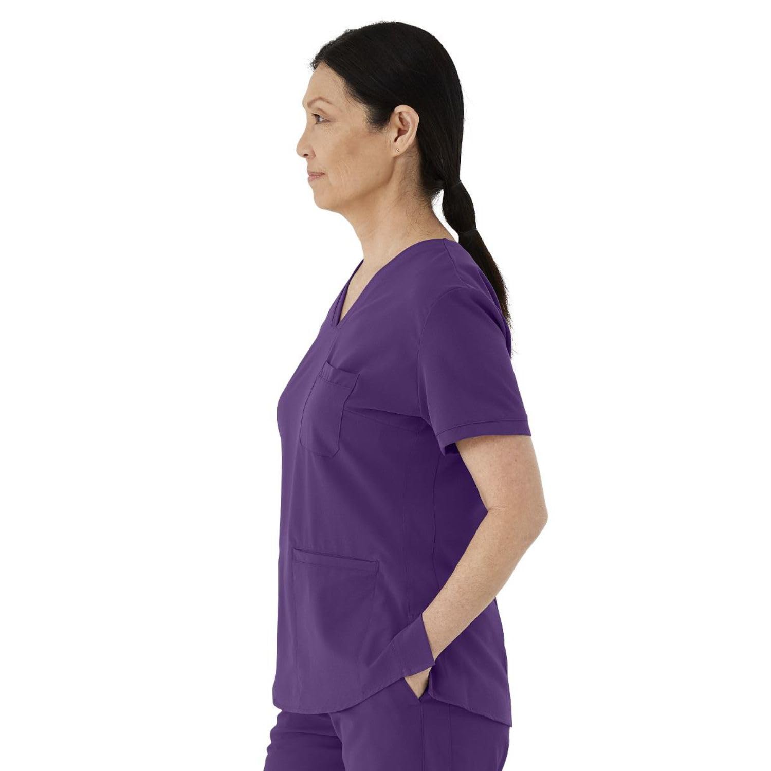 Medline Lexington AVE Women's Scrub Top, Teal, Size Medium, Each