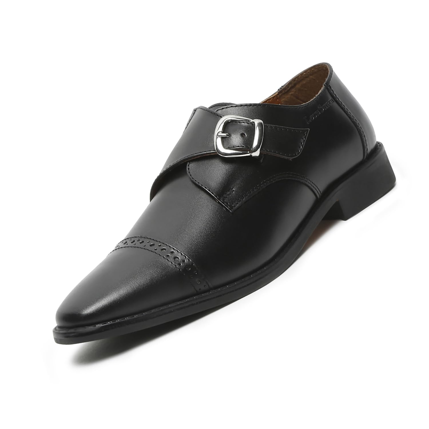 LOUIS STITCH Mens Formal Shoes | Italian Leather Monk Strap | Stylish Lace-Up for Business, Formal, Perfect Mens Shoes for Office, Weddings & Events | Black | UK Size 9 (RXSMJB) (B0CH9R83SV) Amazon Price History, Amazon Price Tracker