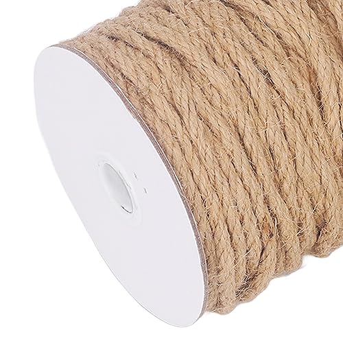 Corda de Juta, 50 M de Comprimento, 5 Mm de Diâmetro, para Artesanato, Corda de Juta, Corte Fácil, D