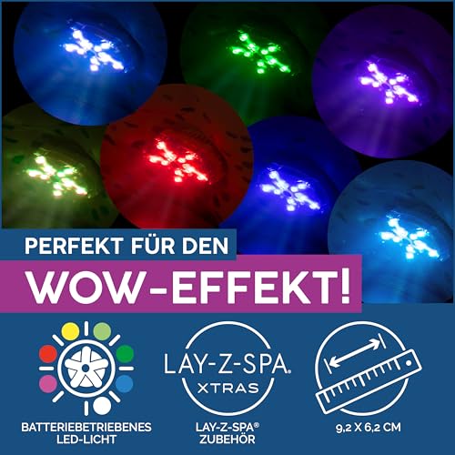 Bestway LAY-Z-SPA 7-Farben-LED-Licht, Mehrfarbig, 9,2 x 6,2 cm – Bild 4