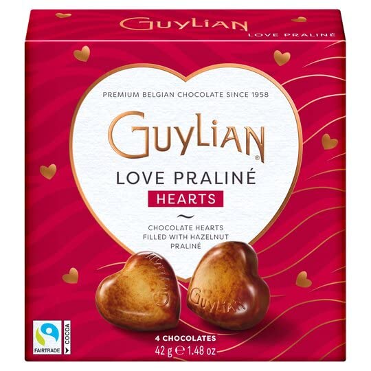 Guylian Chocolate Praline Hearts Chocolates | Box of 96 Praline Hearts | Heart Chocolates | Chocolate Dates | Chocolates Gift | Box of Chocolates Gift For Women Men | Valentines Gifts | 1KG