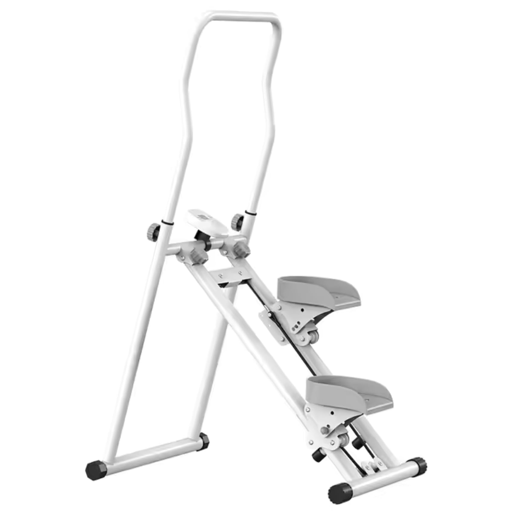 Simulador de Escalada Dobrável com Display Digital e Guidão, Stepper Portátil para Treino