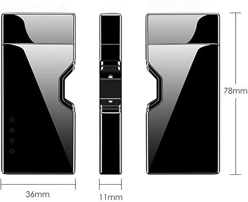 Miniatura 5 de NL - Encendedor de plasma eléctrico recargable por USB, resistente al viento, encendedor de cigarrillos de arco giratorio para cocinar cigarrillos