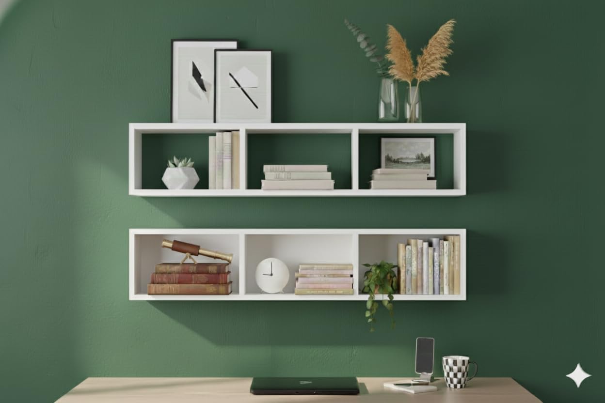 Multipurpose White Floating Shelf-image-10