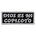 Produktbild DIOS ES MI COPILOTO, High Thread Embroidered Iron-On / Saw-On, Heat Sealed Backing Rayon PATCH - 4" x 2"