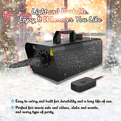 1byone 650w snow machine wired remote control great machine for kids parties parades