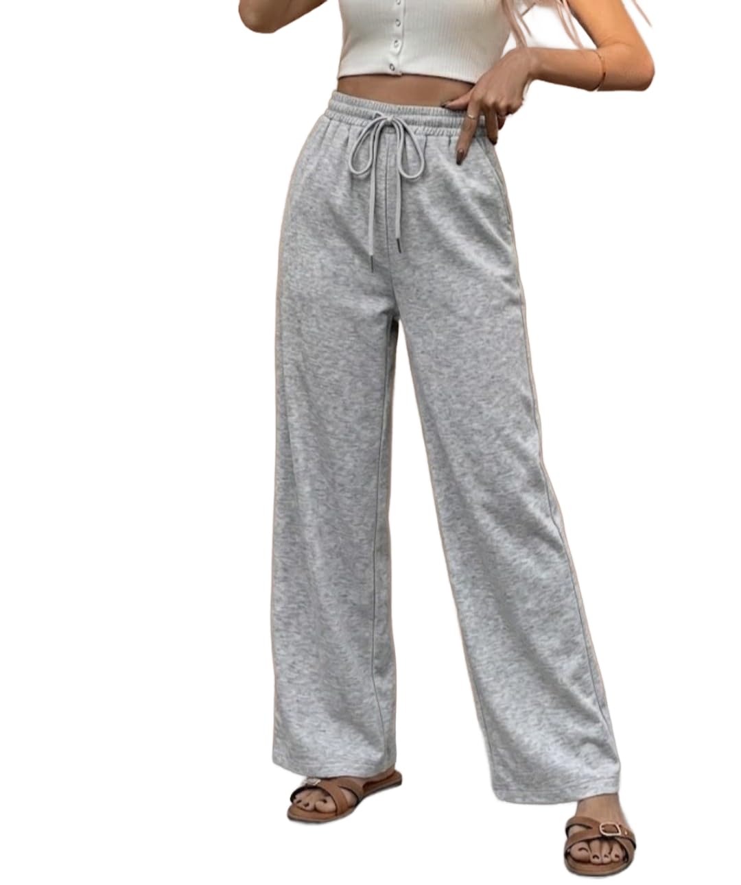 dockstreet Track Pant for Women || Baggy Fit || Track Pants || Full Elastic Jogger Track Pant ||-picture-52