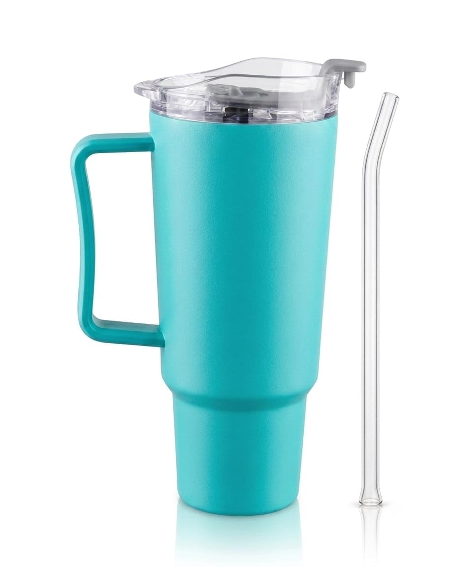 Stainless Steel Replacement Straws for Stanley Cup | Reusable Metal Straws Compatiblel Tumbler | Durable Rust-Resistant Drinking Straws with Cleaning Brush | 12 Inch (Dark-Green)-image-27