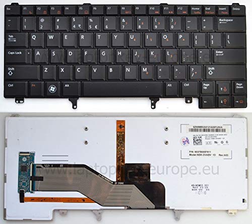 Preisvergleich Produktbild Laptopkey_eu OEM Schwarz Hintergrundbeleuchtung QWERTY US Tastatur Dell Latitude E5320 E5420 E5430 E5520 E6220 E6320 E6330 E6420 E6430 E6620 + Werkzeug Set Service