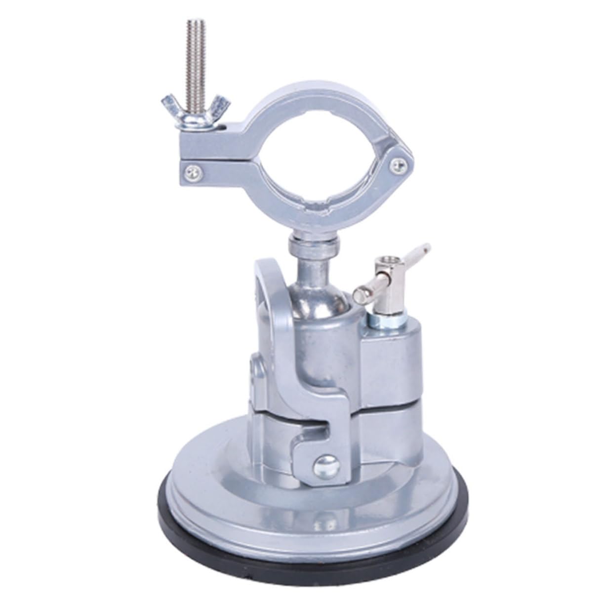 FUNOMOCYA Heavy Duty Drill Suction Cup Holder 360 Degree Aluminum Alloy Gymbal Swivel Stand