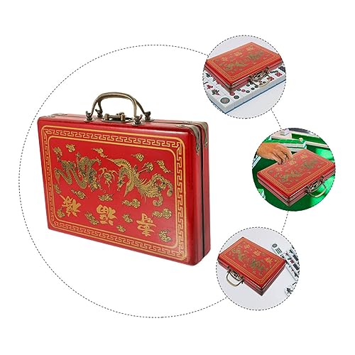 Mallette de rangement mahjong rigide contre la perte des tuiles