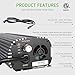 VIVOSUN Horticulture 600 watt Dimmable Digital Electronic Ballast for Hydroponic HPS MH Grow Light, UL Listed & Soft Start Protection (Space Gray)