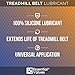 Treadmill Belt Lubricant - Odorless & Toxin-Free 100% Silicone Oil - Silicone Treadmill Lubricant - Reduces Noise & Prolongs Belt Life - Universal Treadmill Oil Belt Lube