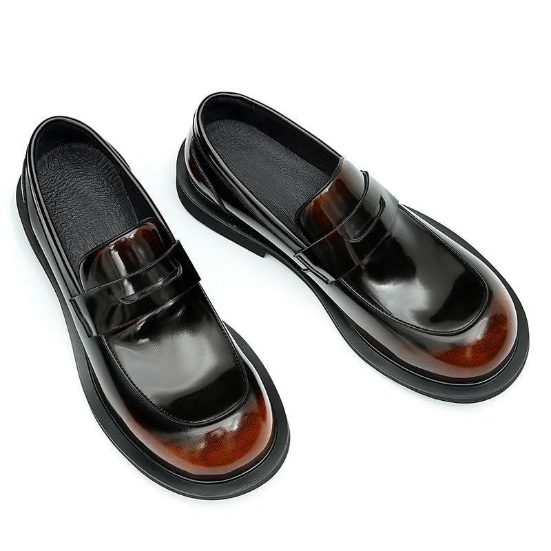 Men's Loafers Slip-Ons Shoes - Calf Upper Breathable Pigskin Lining and Soft Rubber Sole for All-Day Comfort Business Causal Wedding Party Men's Dress Shoes3