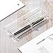 Lesnala 20Pcs Acrylic Clear Pen Gift Box Plastic Single Bulk Reusable Ballpoint Storage Display Case for Student School Office Supply Souvenir Present Packaging