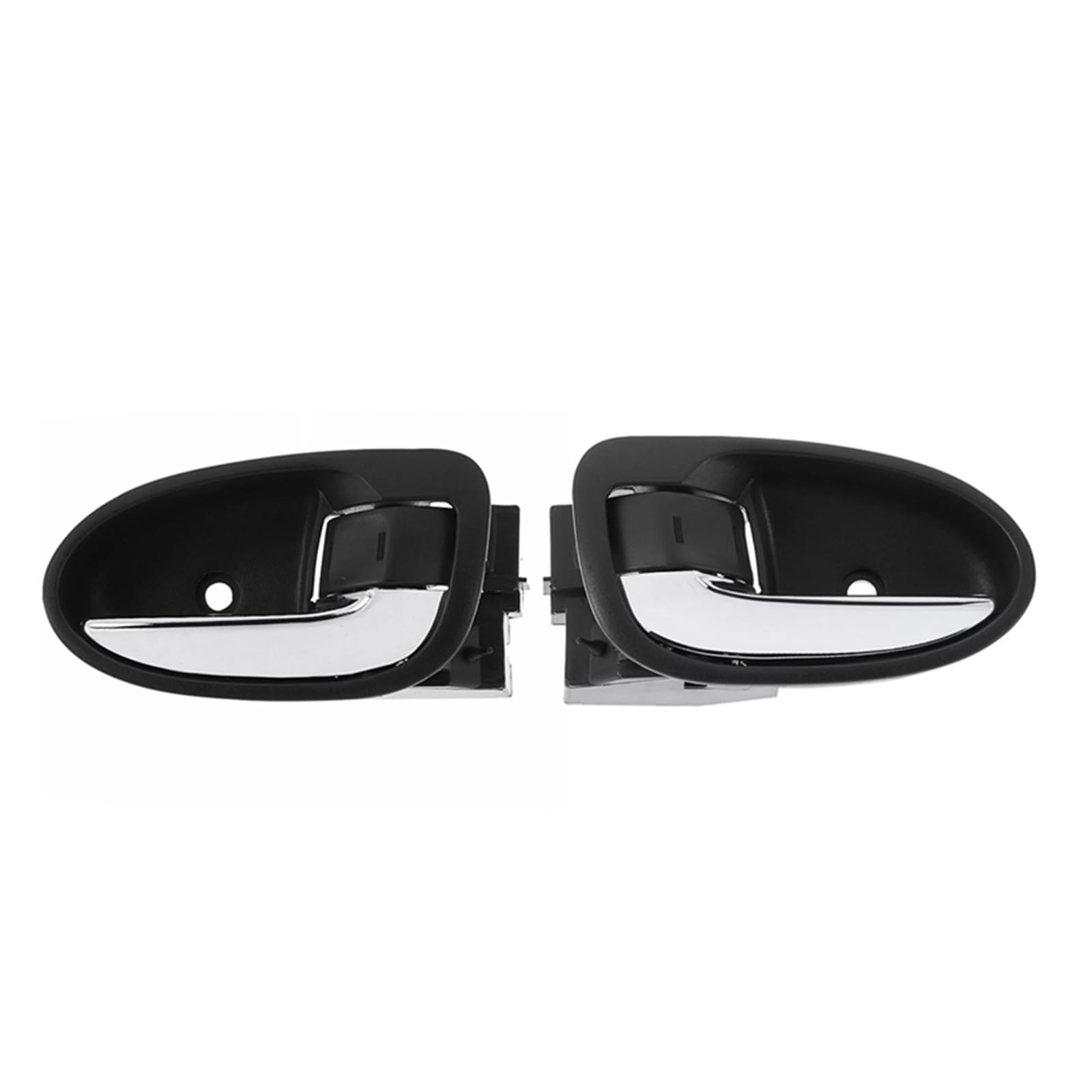 KEBJSBGTD 1Pair Interior Door Handle Pull Chrome Black for to&yota Yaris RS 2007-2010 69205-0D160-B0 69206-0D160-B0 6920652130 Cars Doors Handles