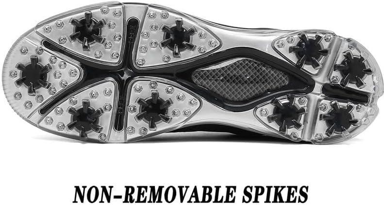 ULTIANT Men's Golf Shoes Fixed Nailless Sole Lightweight Breathable Spikeless Outdoor Footwear Size7.5-13 - Image 7