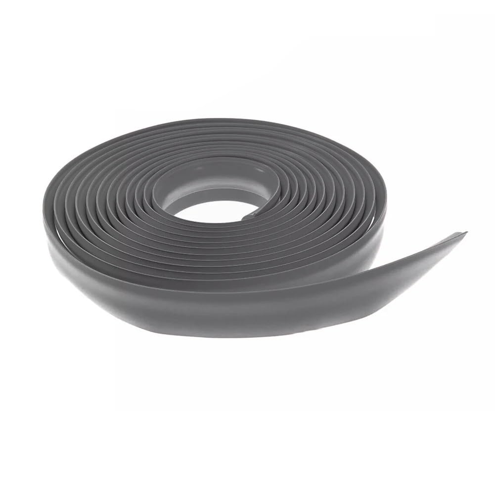 Loacea Doorway Threshold Strip Threshold Transition Strip 10mm Thick, 10m Flexible Tile to Wood Carpet Edge 3cm Width(Dark Grey)