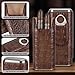 Scotte Cigar Case Leather Cigar Travel Case Cedar Wood Lined Portable Cigar Humidor Box with Cigar Cutter Elegant Cigar Box Great Cigar Accessories for Men