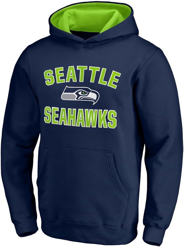 Outerstuff NFL キッズ ユース 4-20 公式ライセンス シティ ワイド チーム ロゴ プルオーバー パーカー スウェ